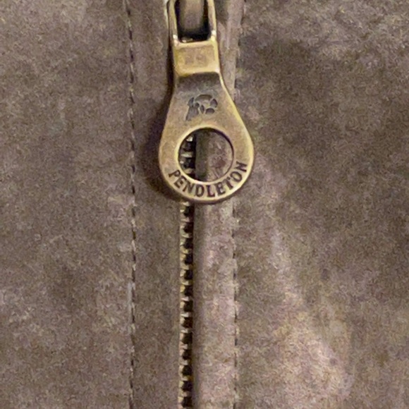 Pendleton khaki suede jacket - Picture 4 of 14